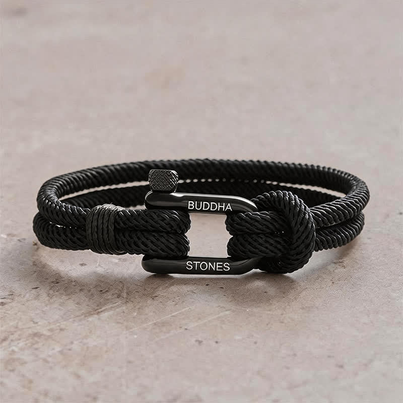 Titanium Steel Shackle Rope Strengthen Bracelet