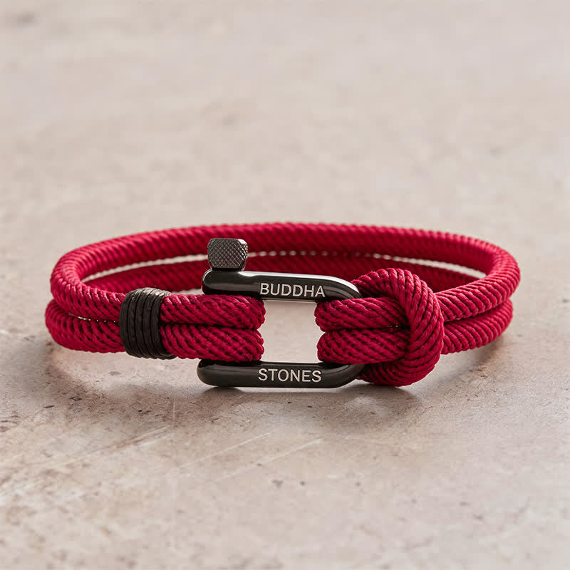 Titanium Steel Shackle Rope Strengthen Bracelet