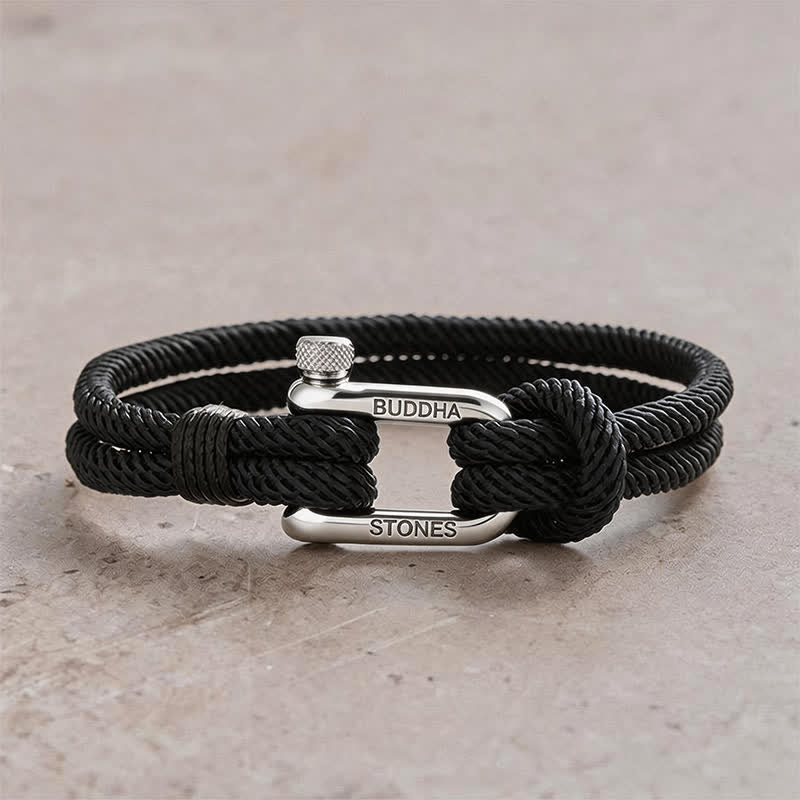 Titanium Steel Shackle Rope Strengthen Bracelet