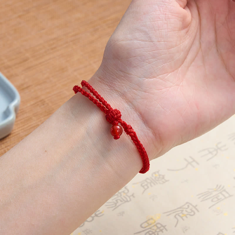 Green Aventurine Red String Balance Bracelet