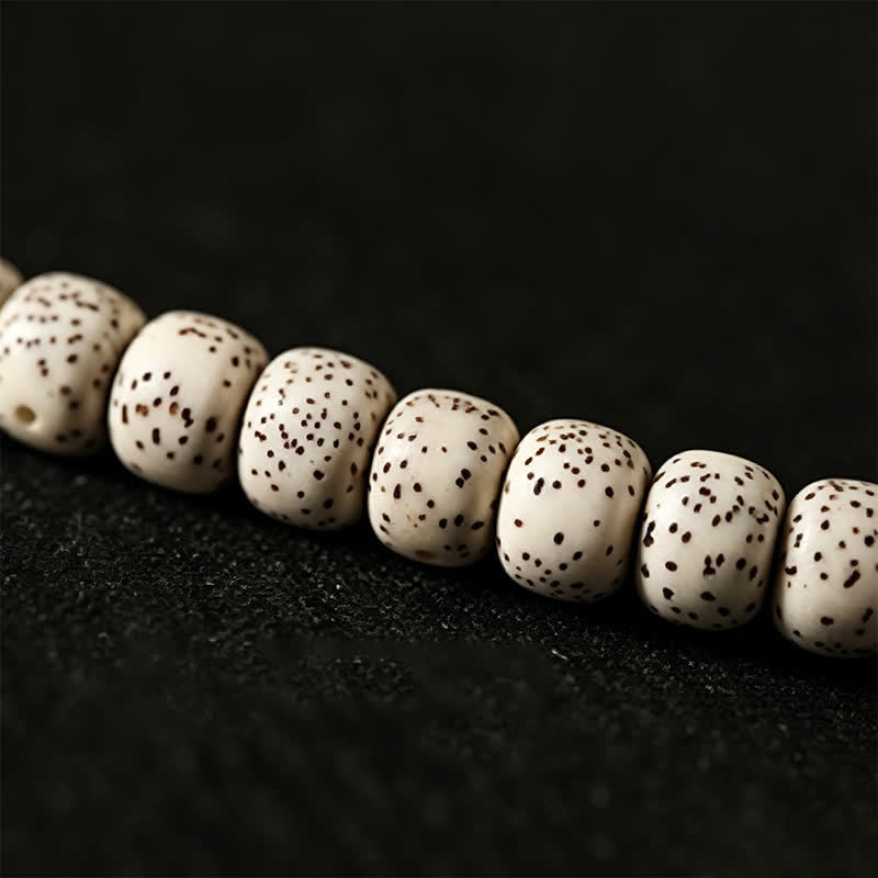 Star Moon Bodhi Seed Dzi Bead Wisdom Hand-Woven Tibetan 108 Bead Mala