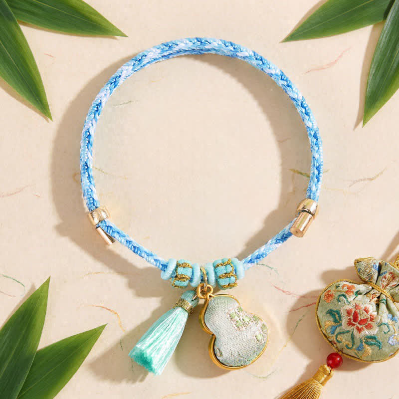 Five Color Red String Song Brocade Gourd Protection Bracelet