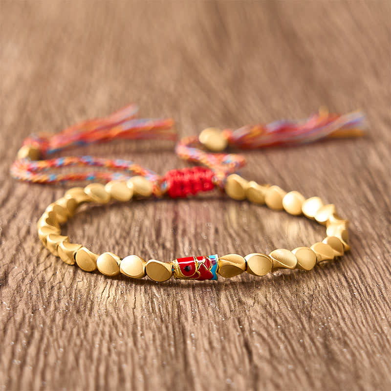 Copper Koi Fish Success Vintage Ethnic Bracelet