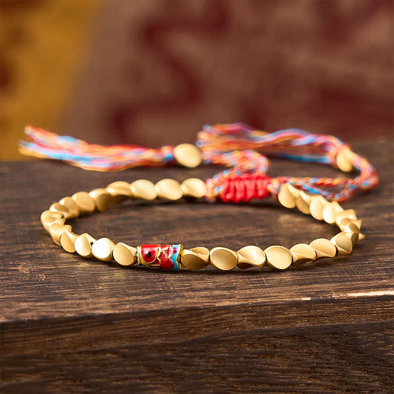 Copper Koi Fish Success Vintage Ethnic Bracelet