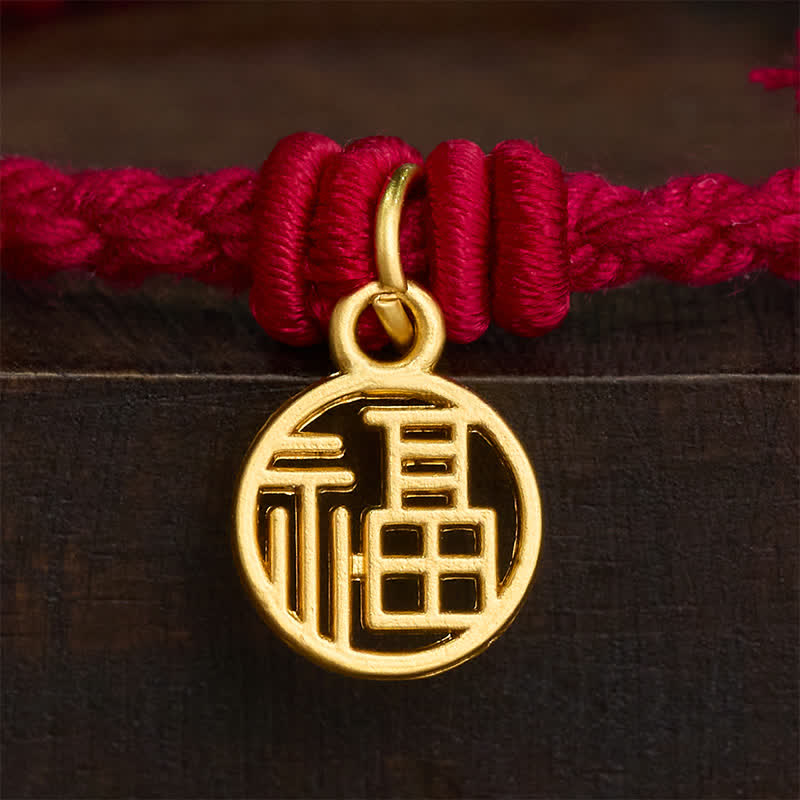 Copper Lotus Red String New beginning Bracelet