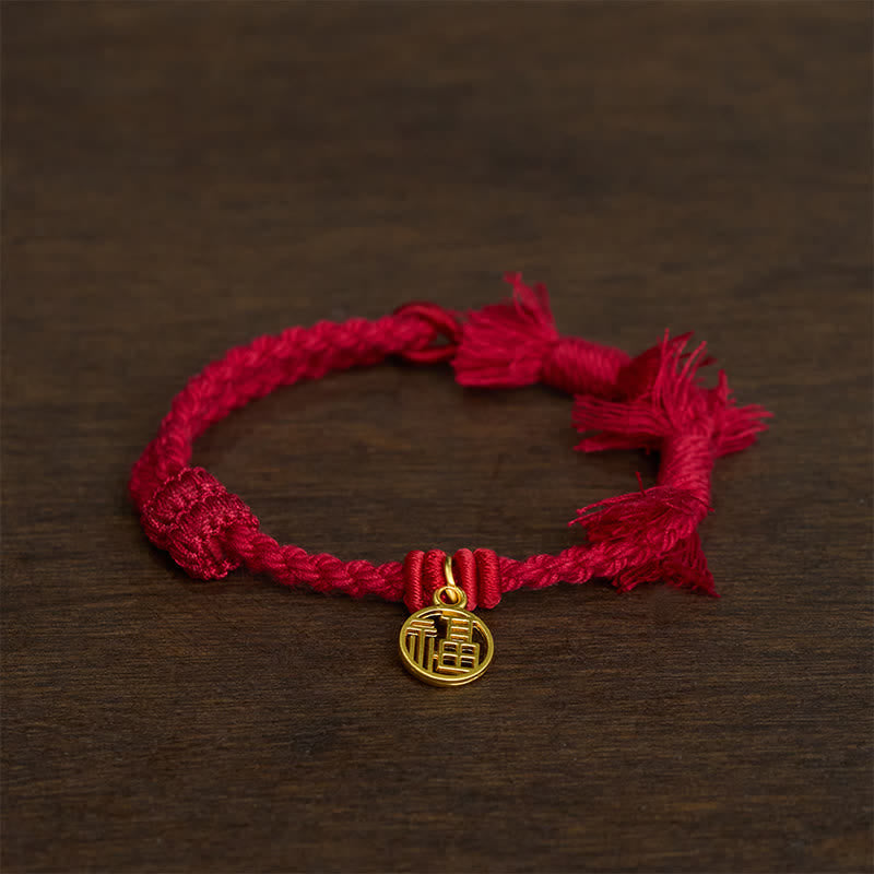 Copper Lotus Red String New beginning Bracelet