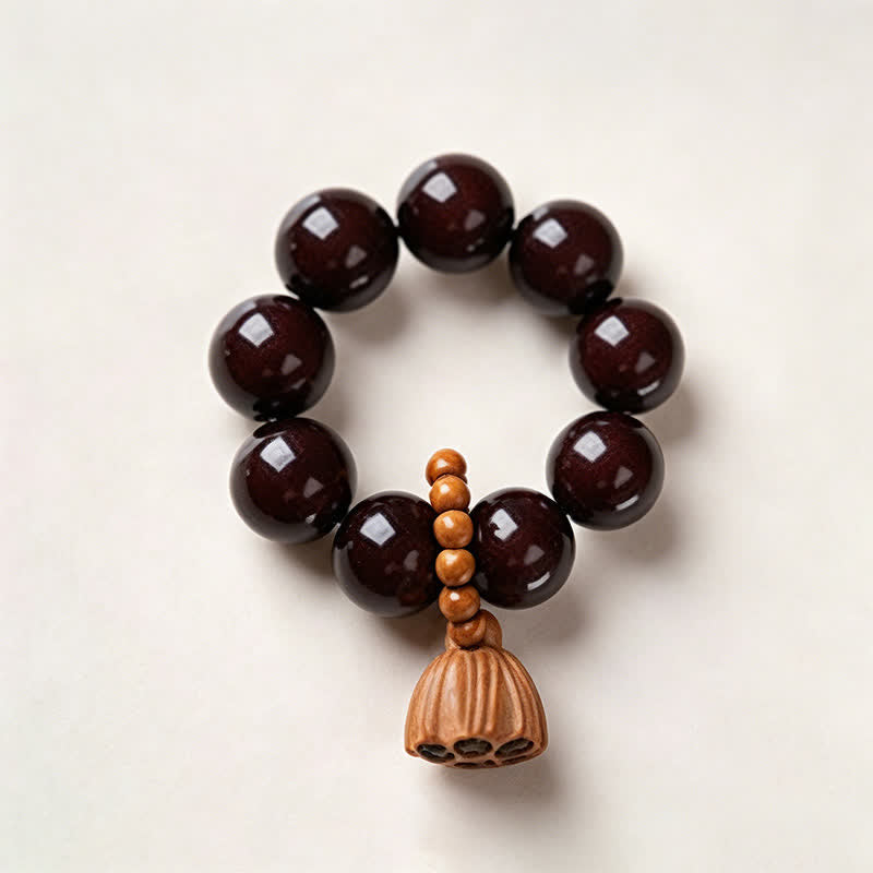 White Bodhi Seed Lotus Pod Grounding Hand-Polished Tactile Meditation Beads Decorations