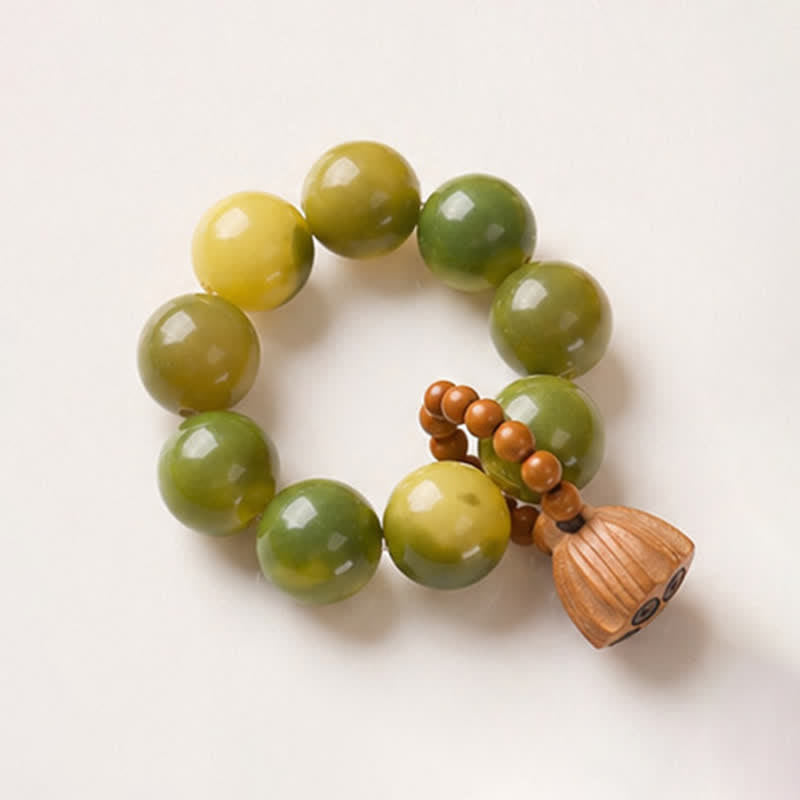 White Bodhi Seed Lotus Pod Grounding Hand-Polished Tactile Meditation Beads Decorations