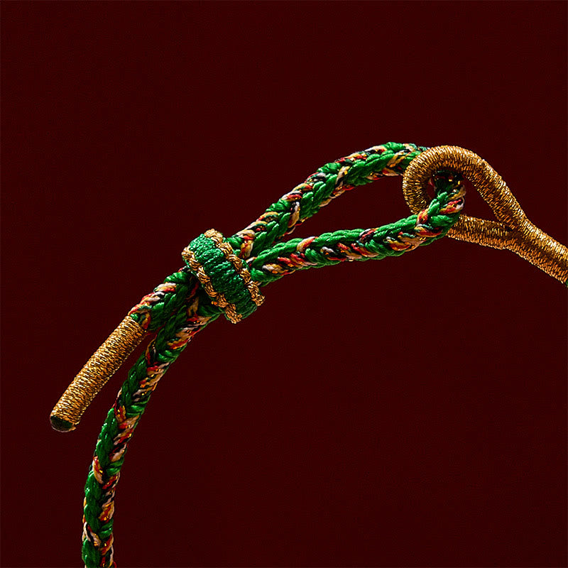 Hand-Woven Koi Fish Fu Character Success Rope Bracelet
