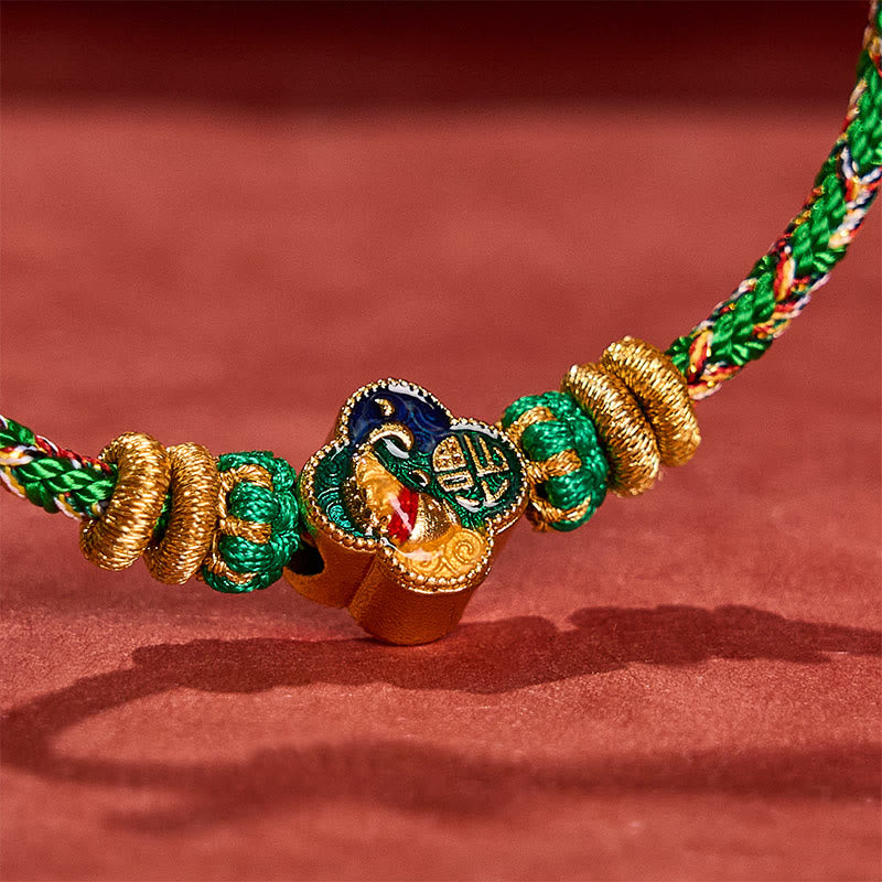 Hand-Woven Koi Fish Fu Character Success Rope Bracelet