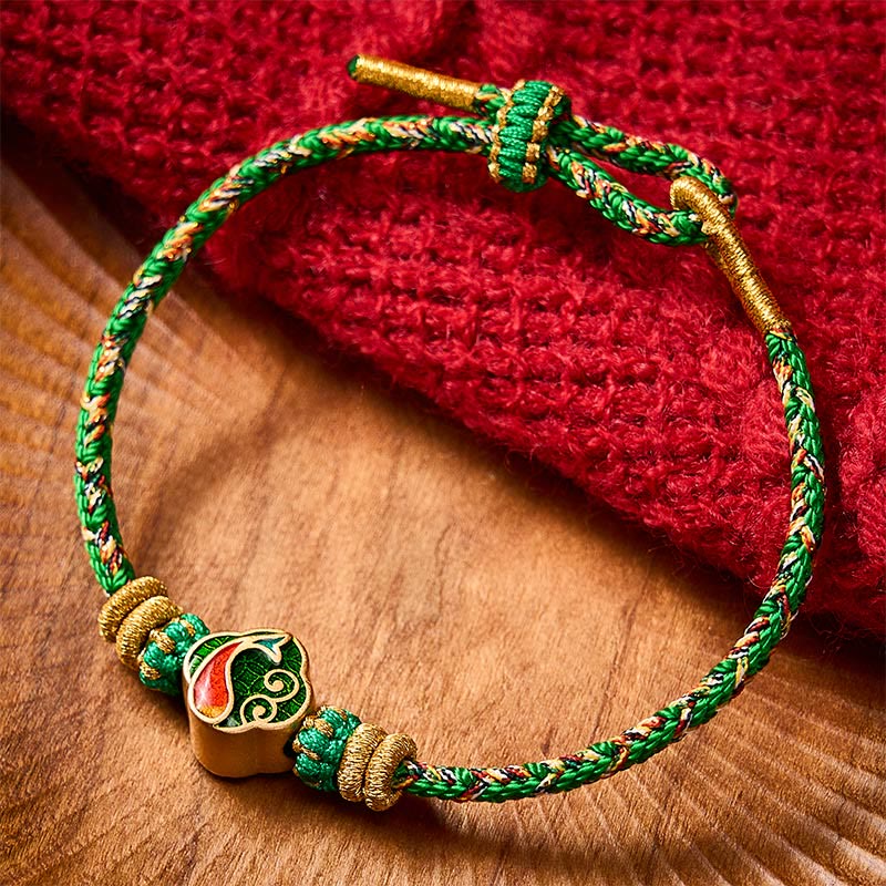 Hand-Woven String Koi Fish Success Rope Bracelet