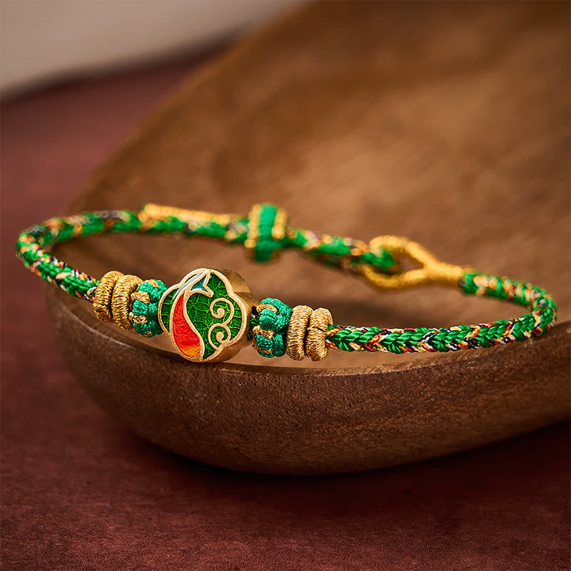 Hand-Woven String Koi Fish Success Rope Bracelet