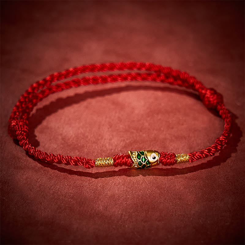 Hand-Woven Koi Fish Success Rope Bracelet
