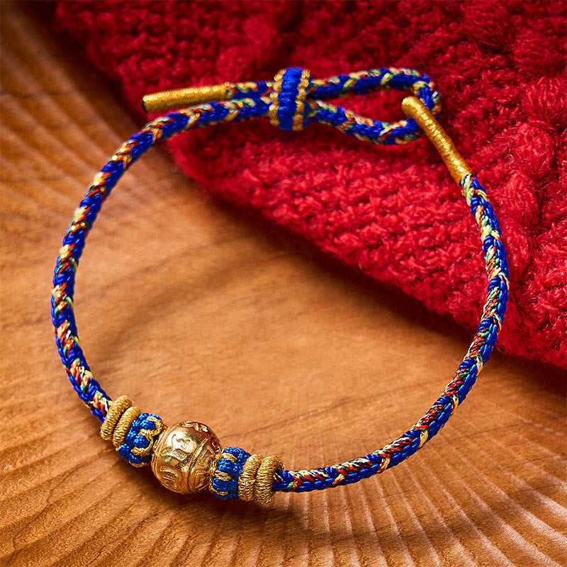 Hand-Woven String Om Mani Padme Hum Peace Bracelet