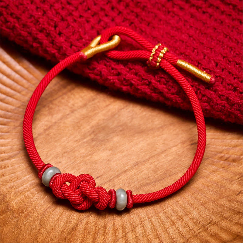 Red String Ruyi Knot Protection Bracelet
