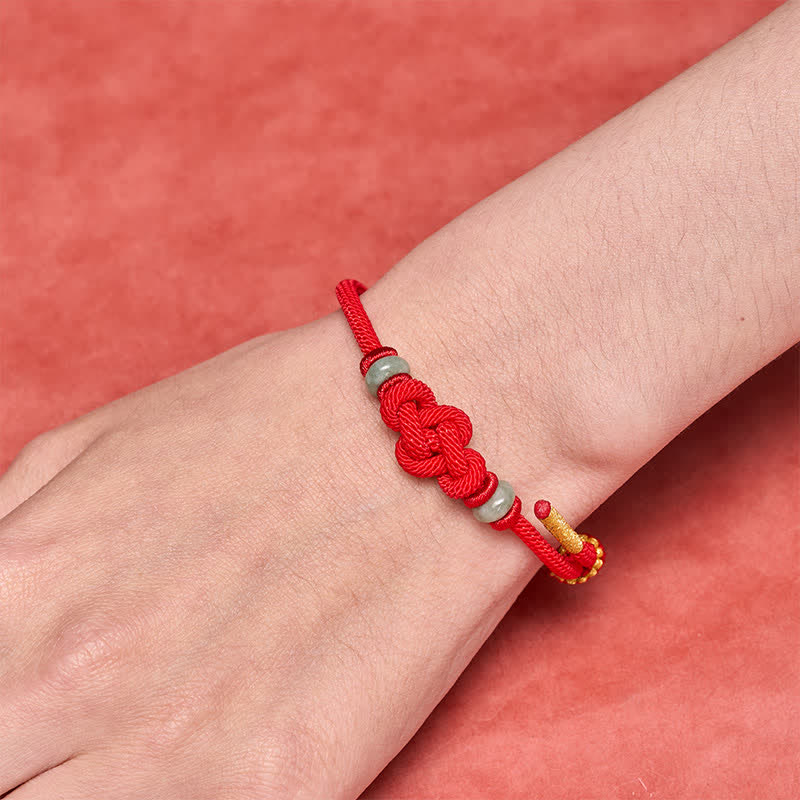 Red String Ruyi Knot Protection Bracelet