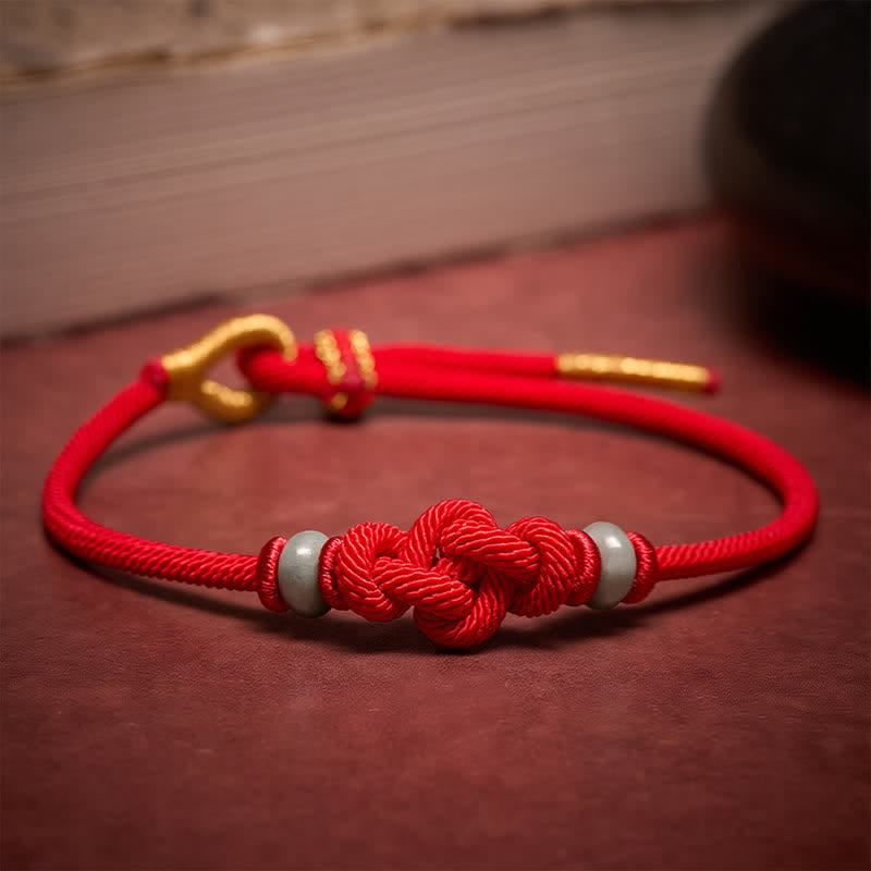 Red String Ruyi Knot Protection Bracelet