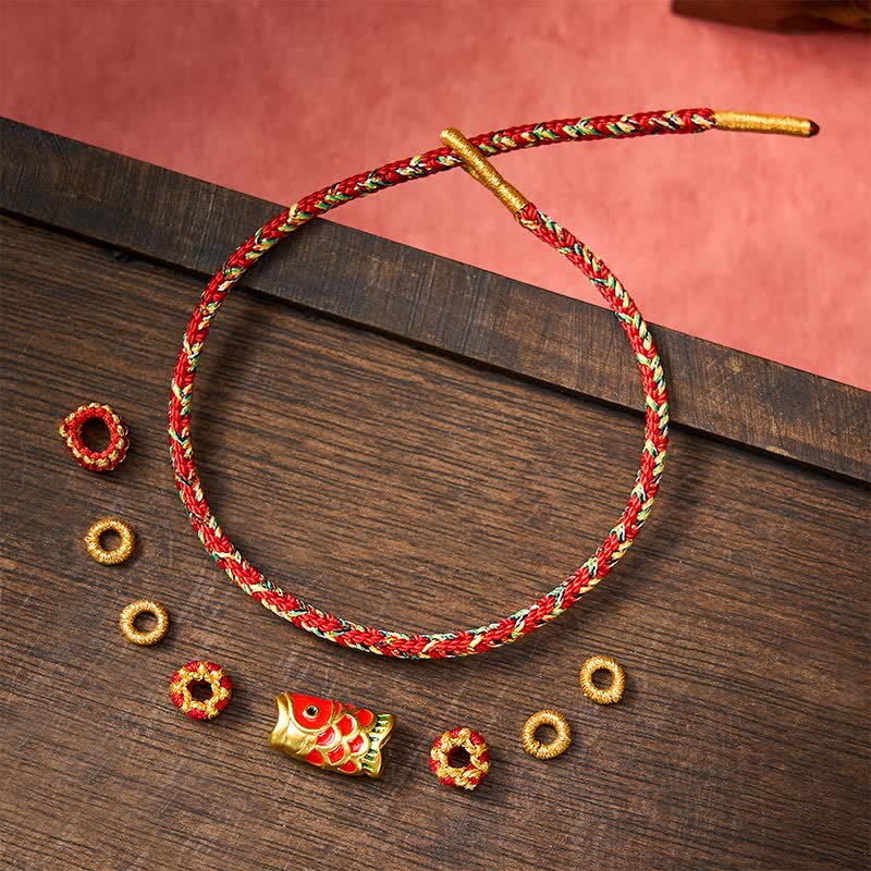 Koi Fish Luck Hand-Woven String Bracelet