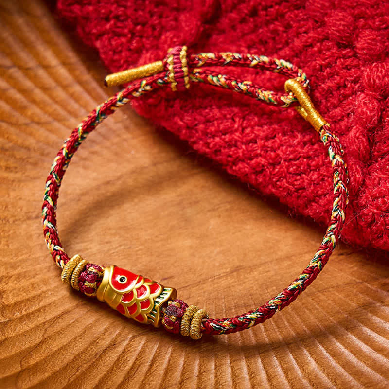 Koi Fish Luck Hand-Woven String Bracelet