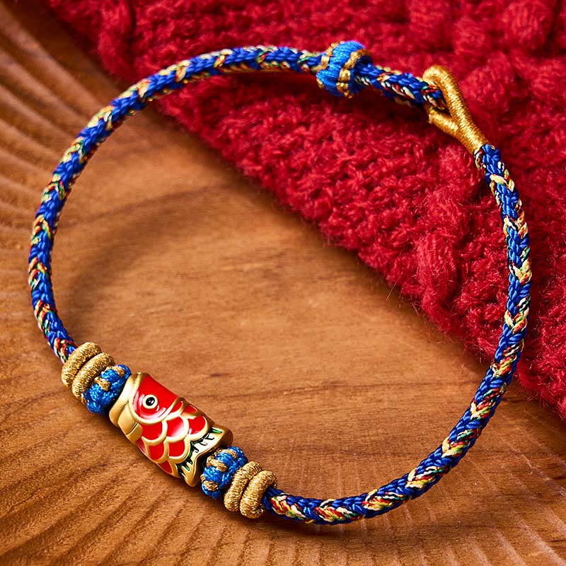 Koi Fish Luck Hand-Woven String Bracelet