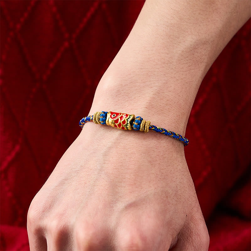 Koi Fish Luck Hand-Woven String Bracelet
