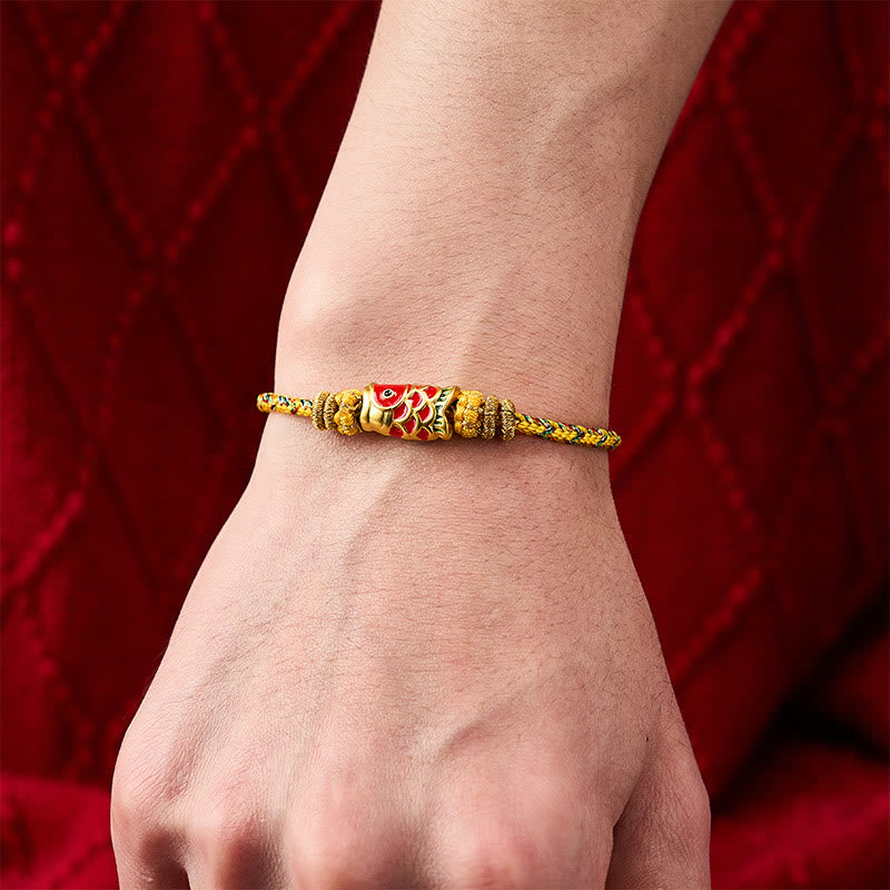 Koi Fish Luck Hand-Woven String Bracelet