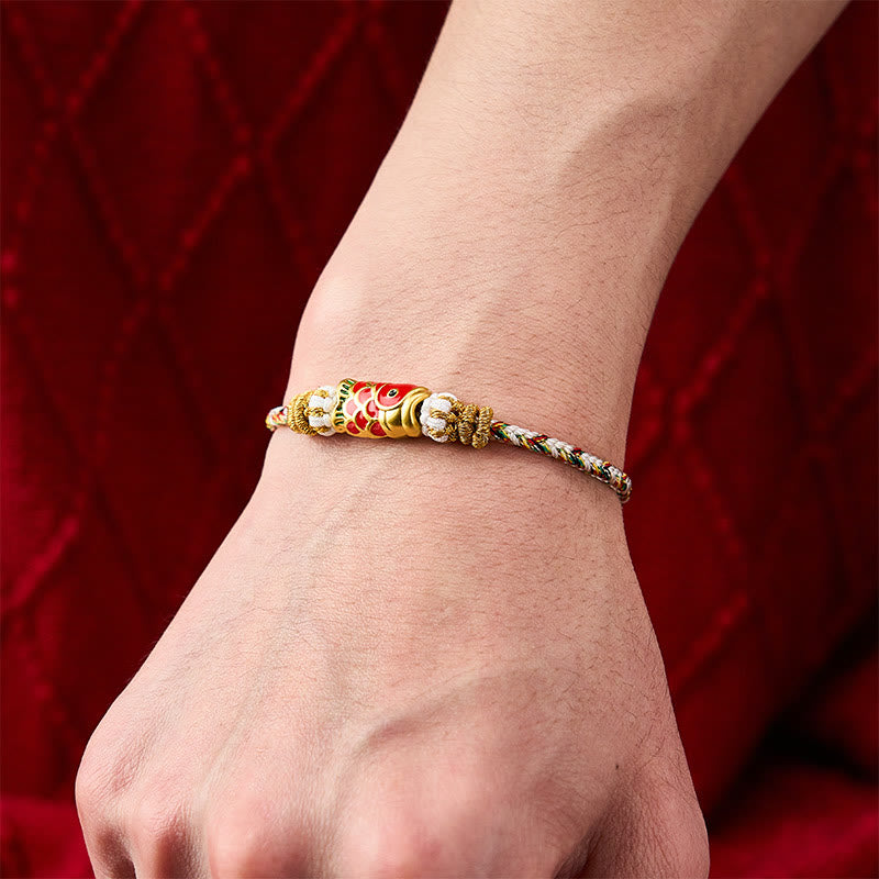 Koi Fish Luck Hand-Woven String Bracelet