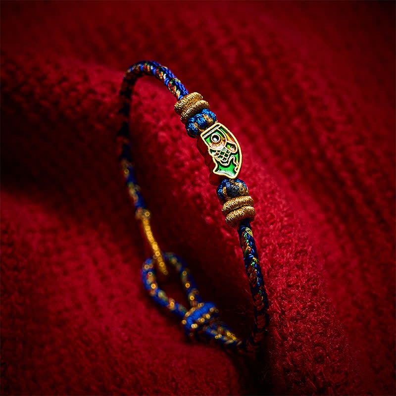 Hand-Woven String Koi Fish Strength Rope Bracelet