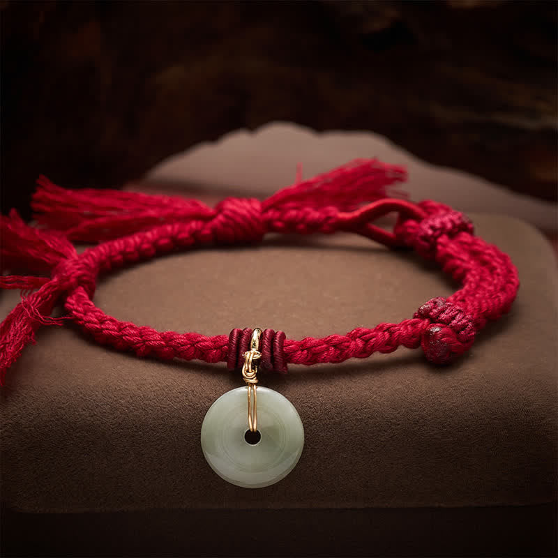 Red String Peace Buckle Fortune Bracelet
