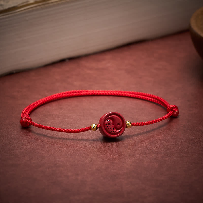Yin Yang Red String Balance Bracelet