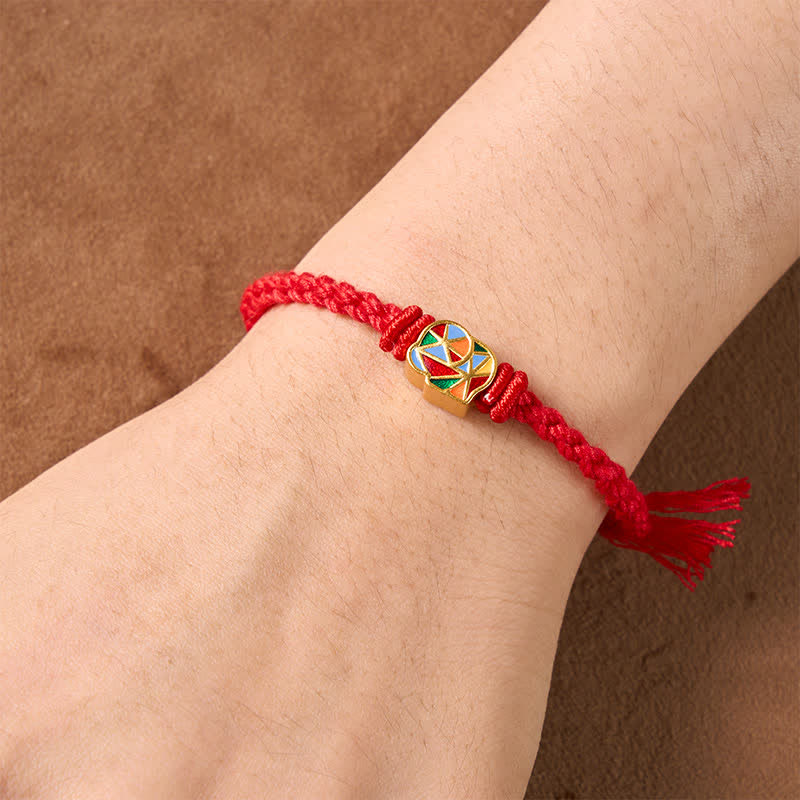 Elephant Red String Balance Tibet Adjustable Bracelet