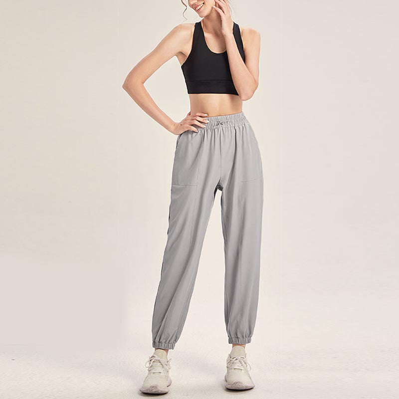 Fitness Yoga Sports Track Pants With Pockets