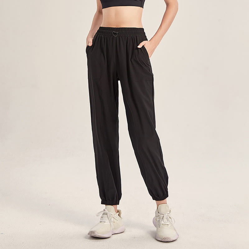 Fitness Yoga Sports Track Pants With Pockets