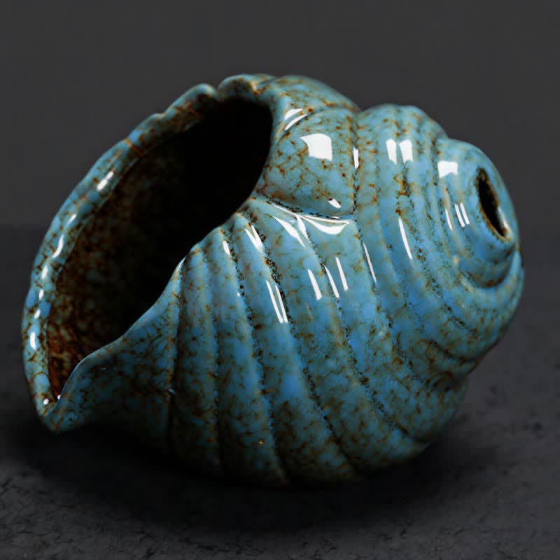 Ceramic Shankha Purification Conch Shell Incense Burners