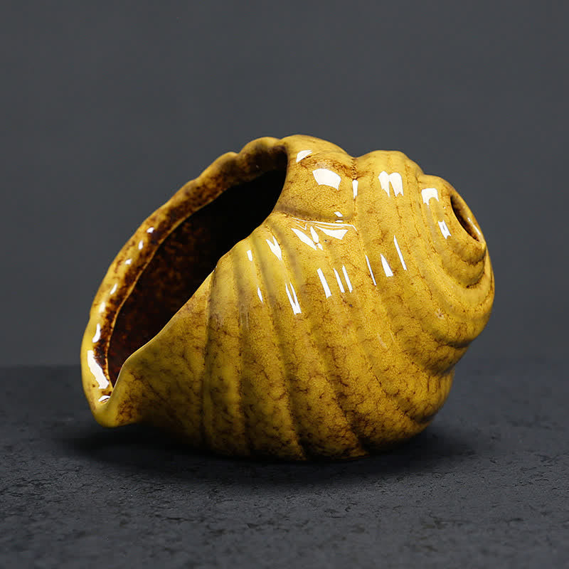 Ceramic Shankha Purification Conch Shell Incense Burners