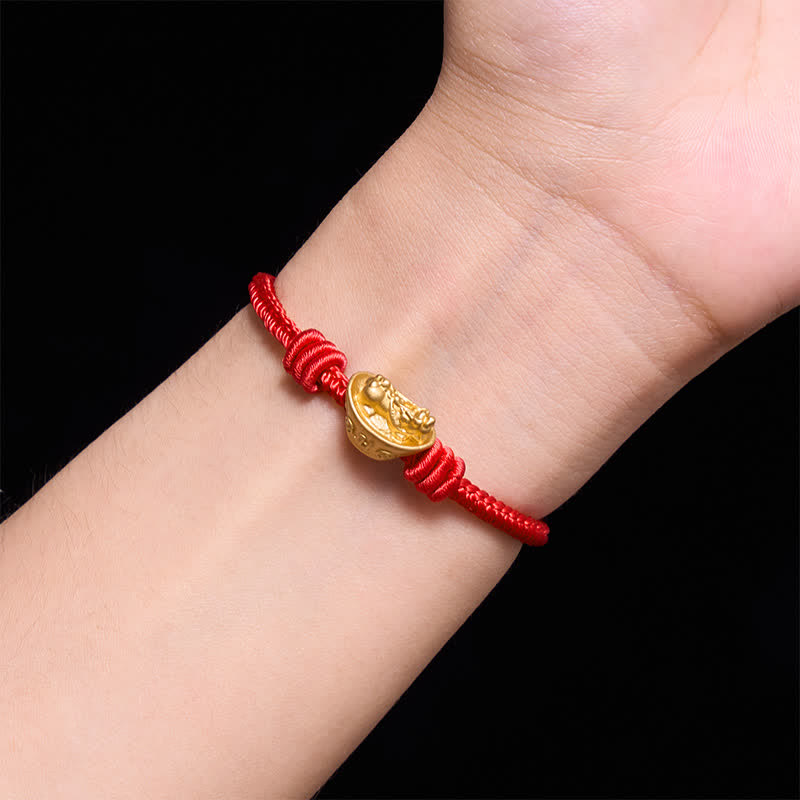 Alloy Pi Xiu Red String Wealth Bracelet