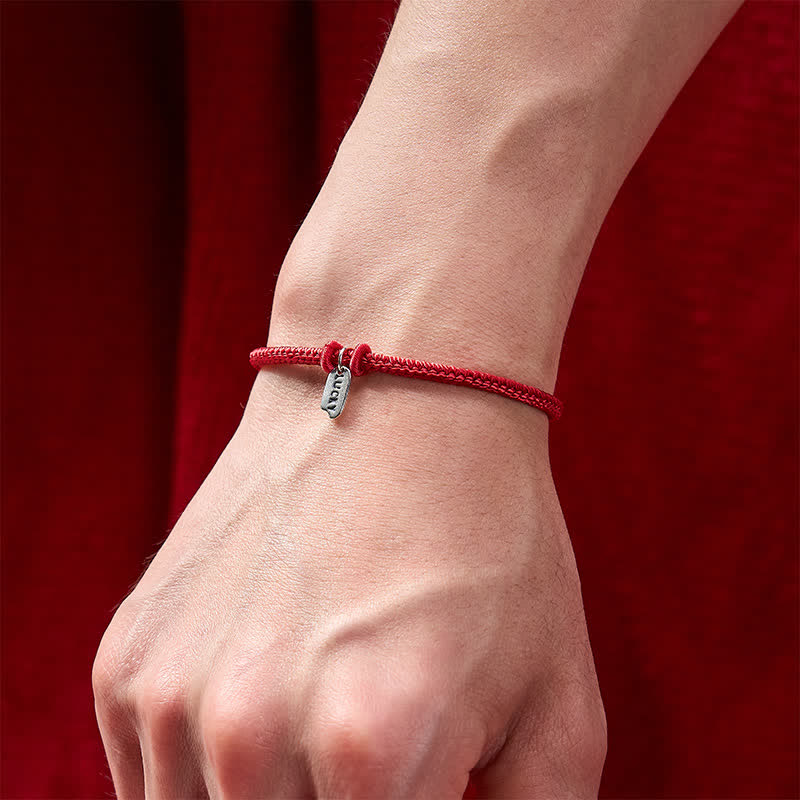 Handmade Braided Red String LUCKY Charm Adjustable Bracelet