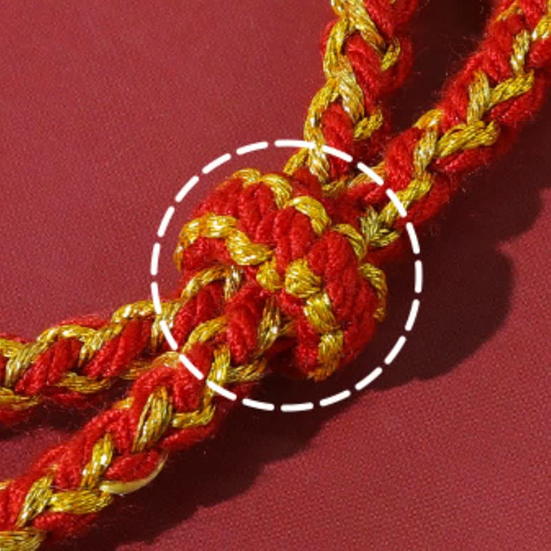 Tibetan Om Mani Padme Hum Red String Protection Bracelet