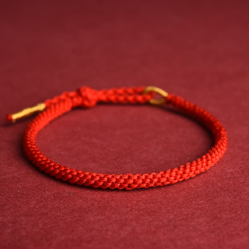 Red String Hand-Woven Adjustable Protection Bracelet