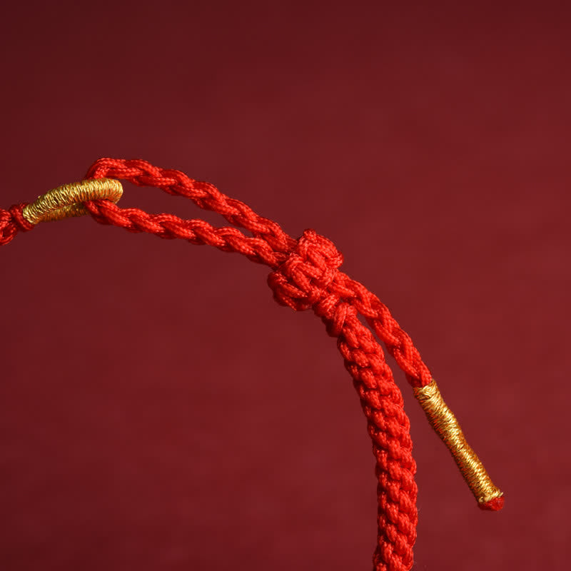 Red String Hand-Woven Adjustable Protection Bracelet
