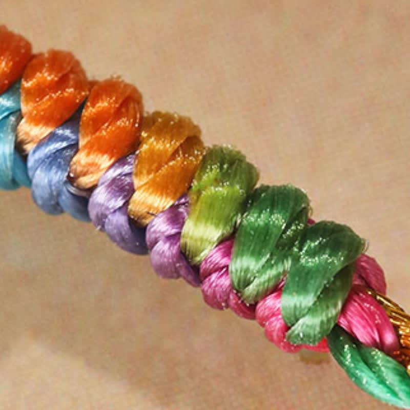 Hand-Woven Colorful Red String Lucky Cord Bracelet