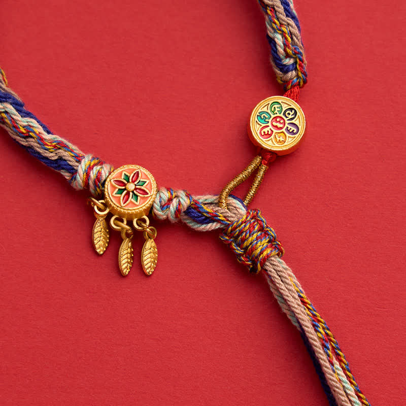 Ethnic-style Five-Color Red String Protection Bracelet