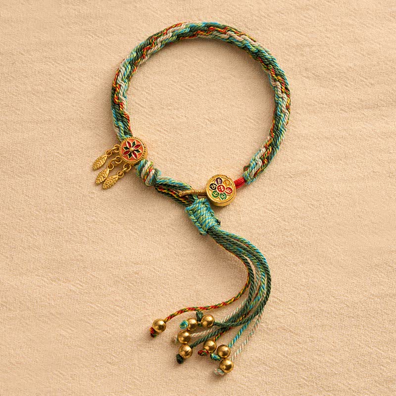 Ethnic-style Five-Color Red String Protection Bracelet
