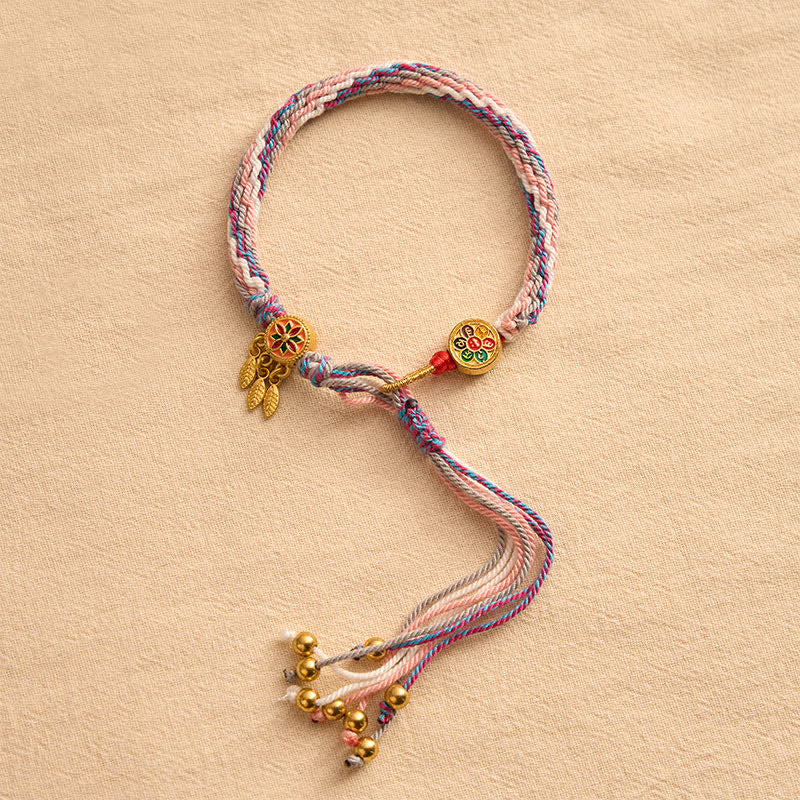 Ethnic-style Five-Color Red String Protection Bracelet