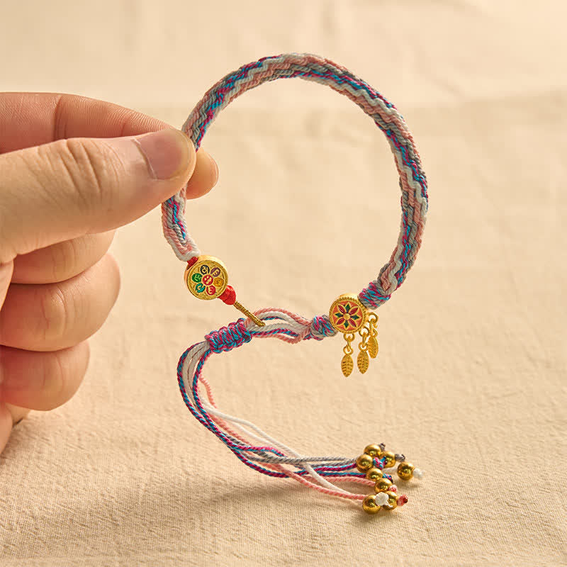 Ethnic-style Five-Color Red String Protection Bracelet