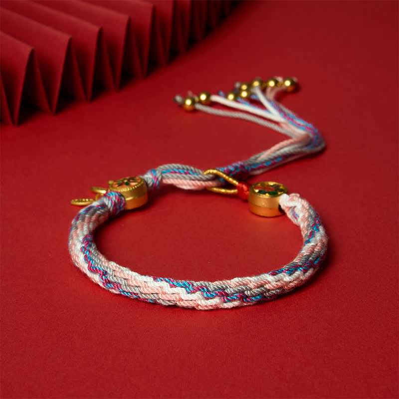Ethnic-style Five-Color Red String Protection Bracelet