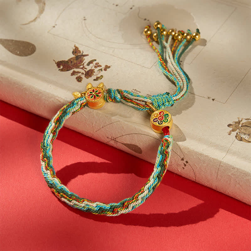 Ethnic-style Five-Color Red String Protection Bracelet