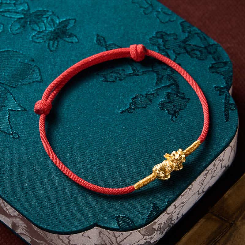 Handmade Red String PiXiu Luck Bracelet