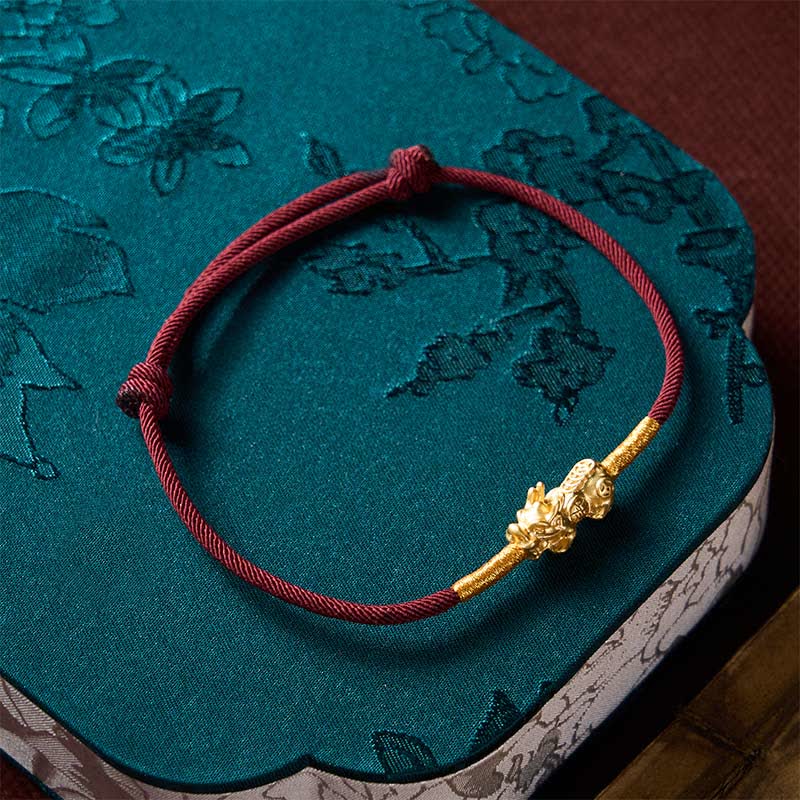Handmade Red String PiXiu Luck Bracelet