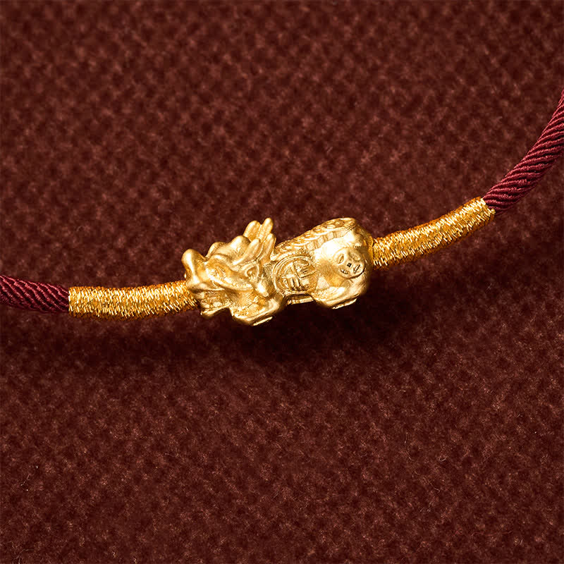 Handmade Red String PiXiu Luck Bracelet